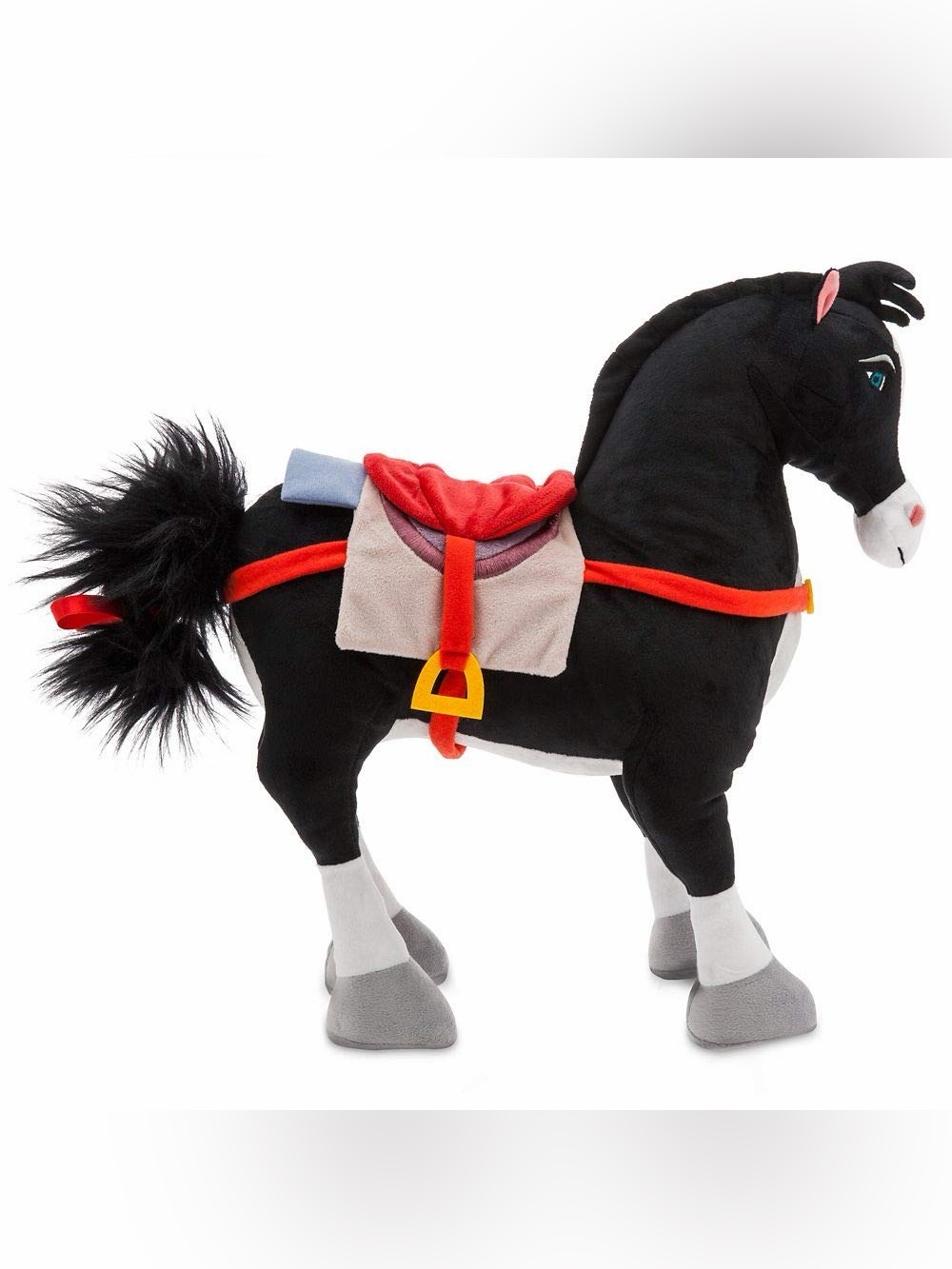 Disney Store Mulan Khan Horse Plush Stuffed Animal with Saddle – Rare